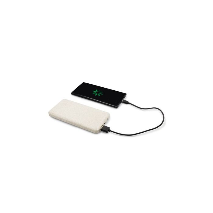 Power bank 8000 mAh ze słomy pszenicznej | Jenkins – Gift Design