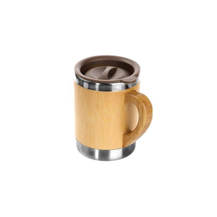 Bambusowy kubek termiczny 300 ml | Kol – Gift Design