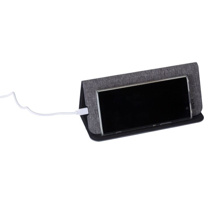 Podkładka pod mysz RPET, ładowarka bezprzewodowa 10W – Gift Design