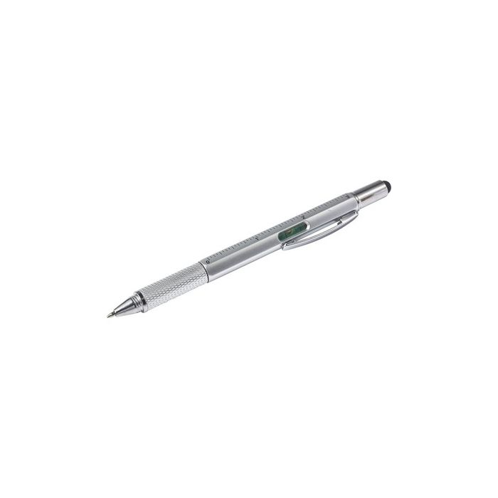 Długopis wielofunkcyjny, touch pen, linijka, poziomica – Gift Design