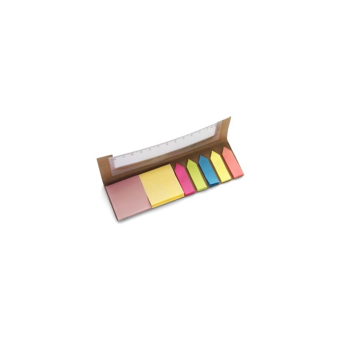 Zestaw do notatek, karteczki samoprzylepne, linijka – Gift Design