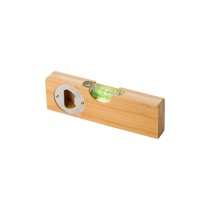 Bambusowy otwieracz do butelek, poziomica – Gift Design
