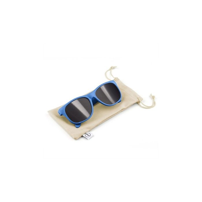 Okulary przeciwsłoneczne ze słomy pszenicznej B'RIGHT, bawełniane etui w komplecie | Adam – Gift Design
