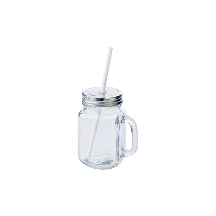 Słoik do picia 480 ml ze słomką – Gift Design