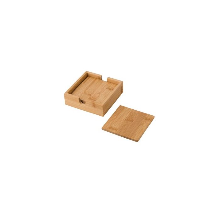 Zestaw bambusowych podkładek pod kubek, 4 szt. – Gift Design