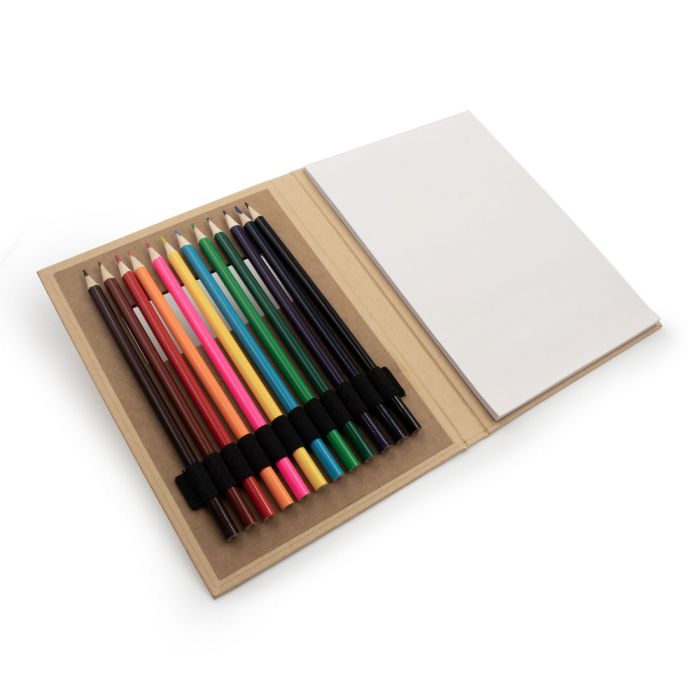 Zestaw kredek, notatnik | Paddy – Gift Design