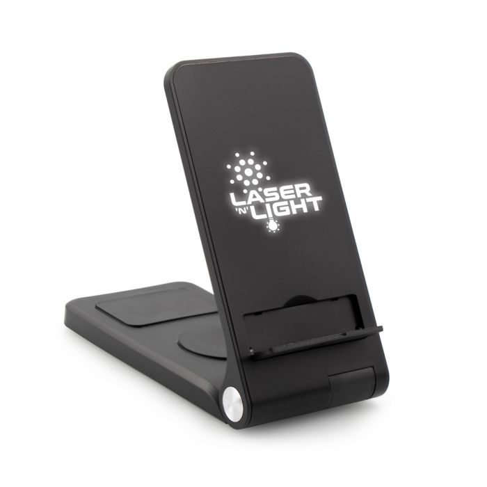 Ładowarka bezprzewodowa 15W Exclusive Collection, 3 w 1, stojak na telefon | Zita – Gift Design