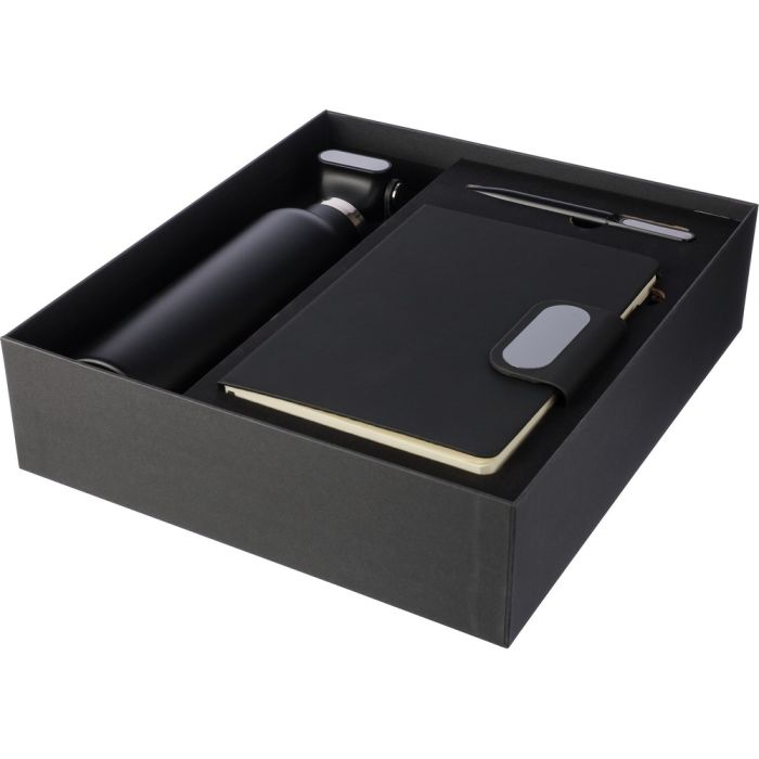 Zestaw upominkowy, termos, długopis, notatnik, pudełko upominkowe – Gift Design