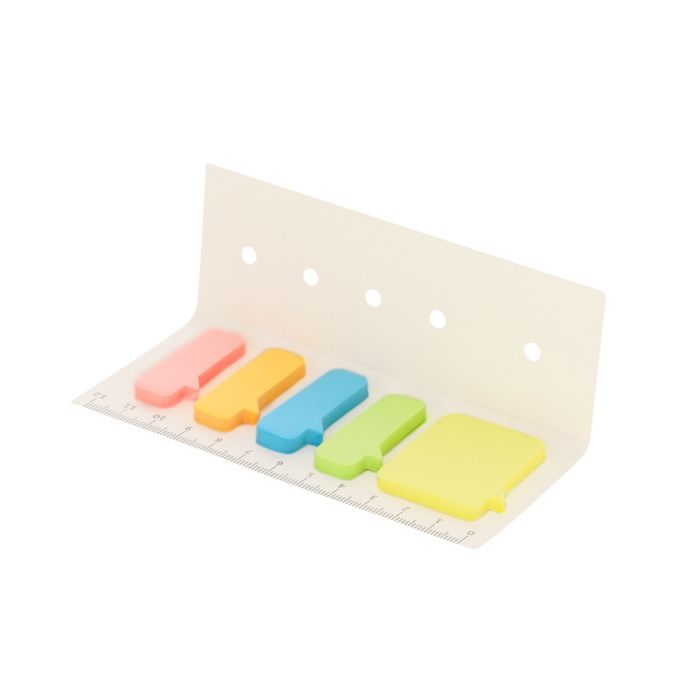 Zestaw do notatek ze zrecyklingowanych kartoników po mleku, karteczki samoprzylepne, linijka – Gift Design