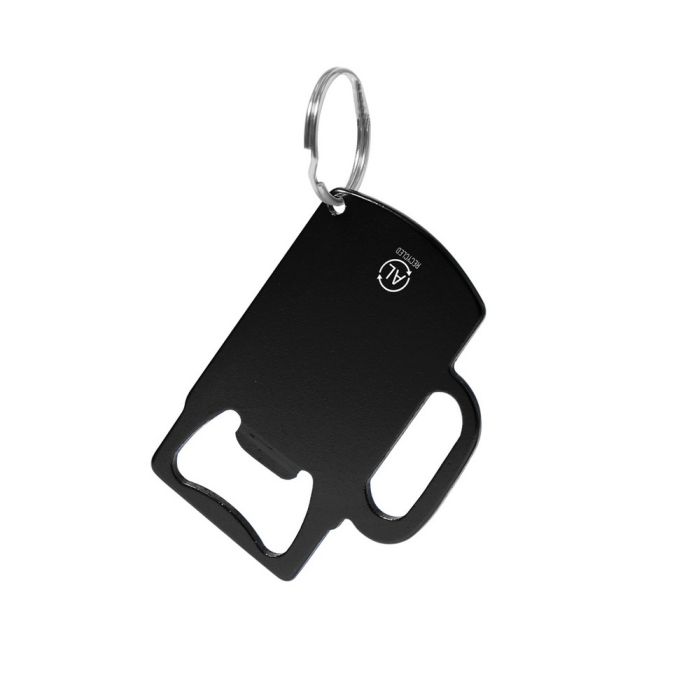 Brelok do kluczy, otwieracz do butelek z aluminium z recyklingu – Gift Design