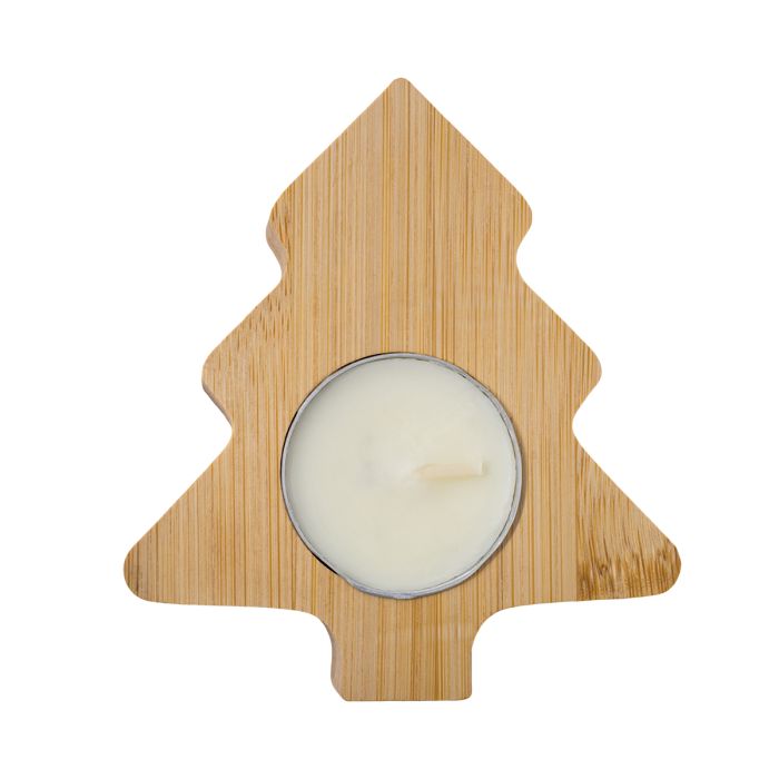 Świecznik ze świeczką tealight Comet, beżowy – Gift Design