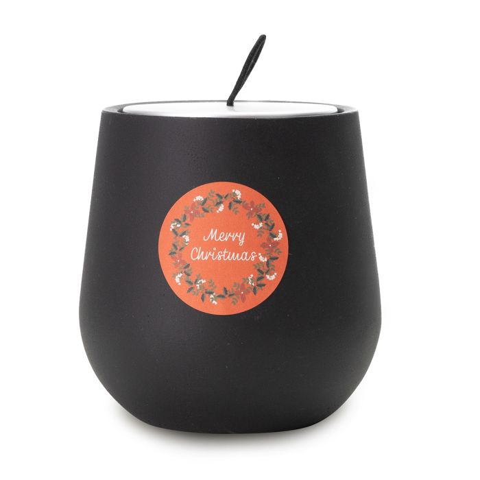 Świąteczna świeca zapachowa, czarny – Gift Design
