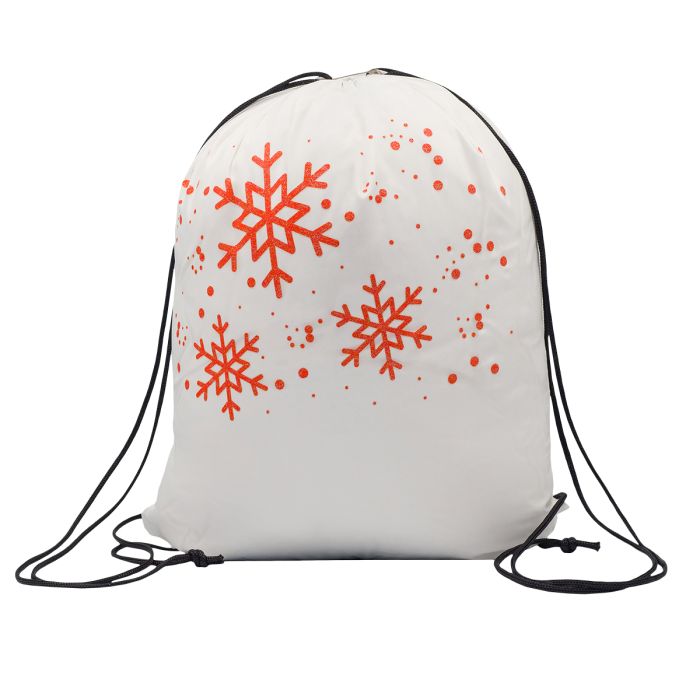 Worek na prezenty pod choinkę Glitter, biały – Gift Design