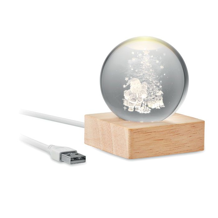 Świąteczna owa kula LED – Gift Design