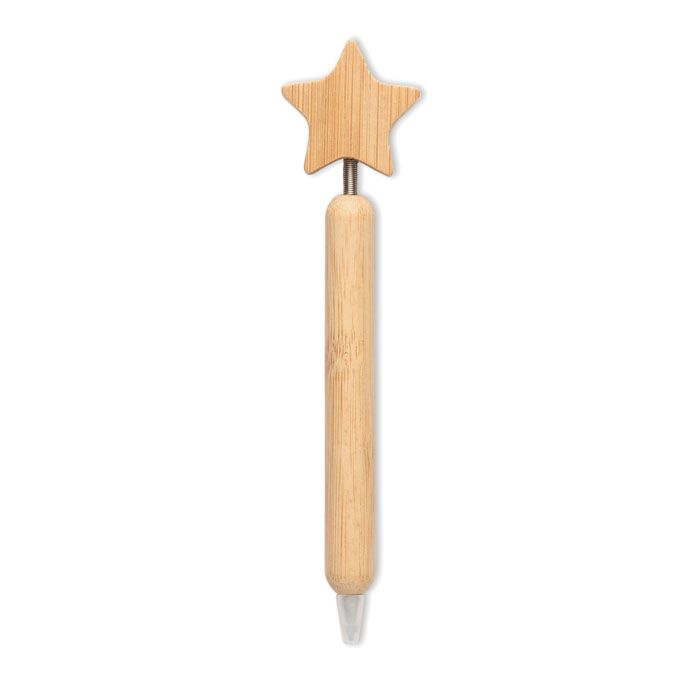 Bambusowy długopis z gwiazdką – Gift Design