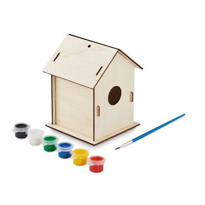 Drewniany domek dla ptaków DIY – Gift Design