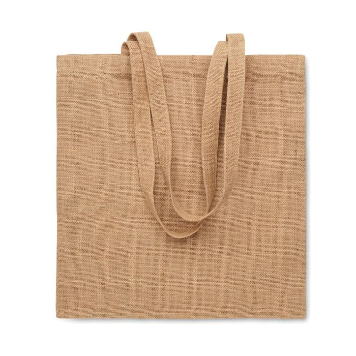 Jutowa torba z uchwytami – Gift Design