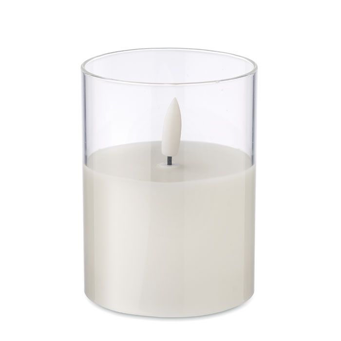 Świeca woskowa LED w szkle – Gift Design