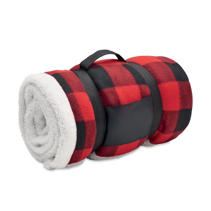 Koc polarowy sherpa RPET – Gift Design