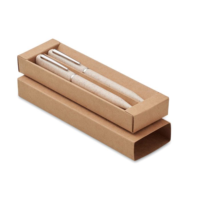 Zestaw długopisów ze słomy-ABS – Gift Design