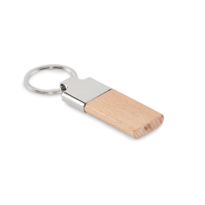 Brelok z drewna kauczukowego – Gift Design