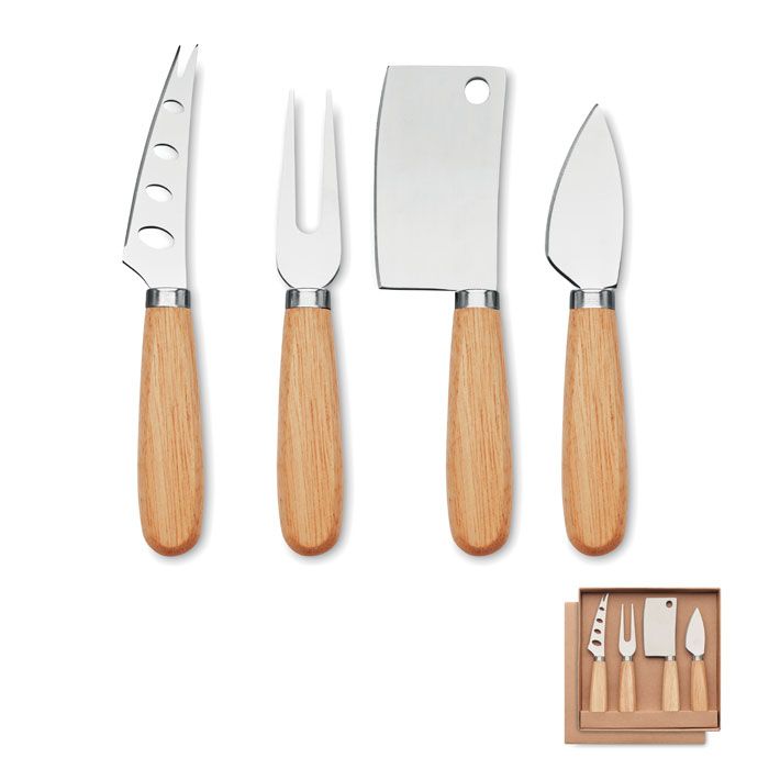 Zestaw 4 noży do sera – Gift Design