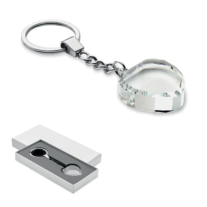 Szklany brelok serce – Gift Design
