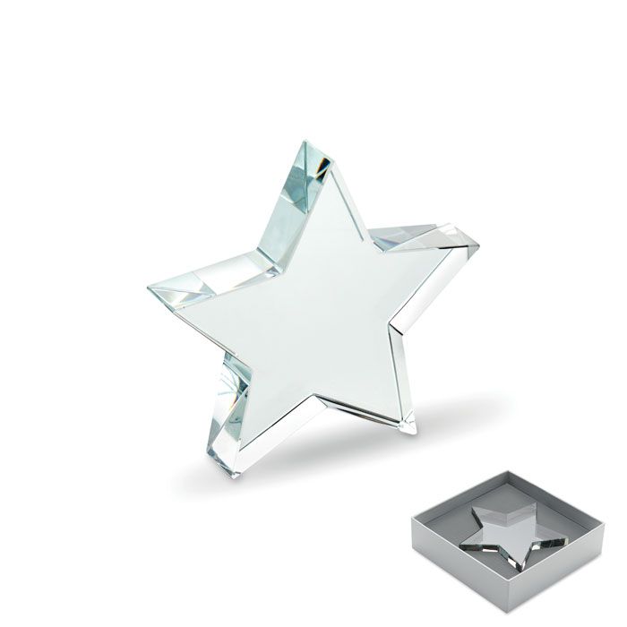 Szklana statuetka gwiazda – Gift Design