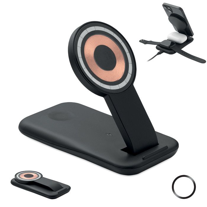 Bezprzew. ładowarka 3 w 1, 15W – Gift Design