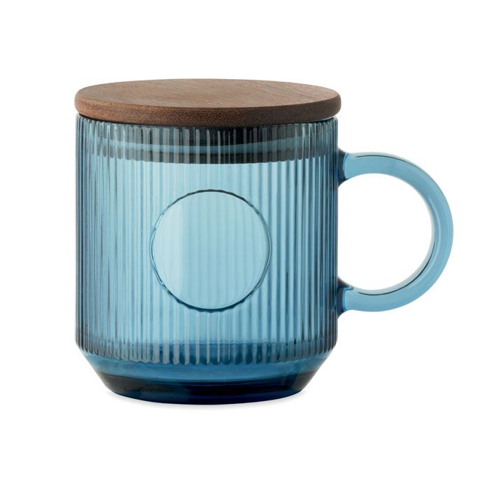 Kubek szklany prążkowany 300ml – Gift Design