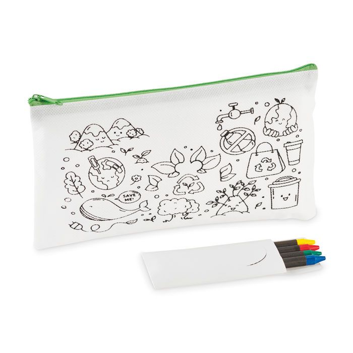 Piórnik z 4 kredkami – Gift Design