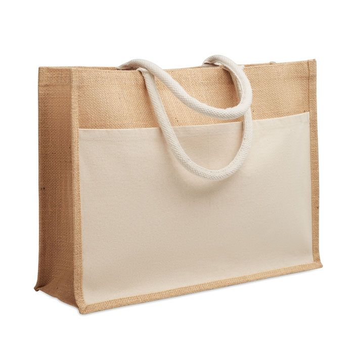 Jutowa torba na zakupy – Gift Design