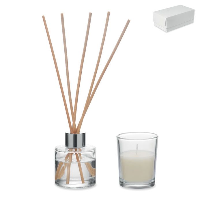 Waniliowy dyfuzor i świece – Gift Design