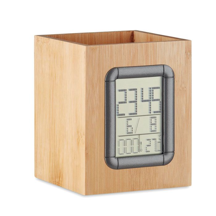 Pojemnik na długopisy i zegar – Gift Design