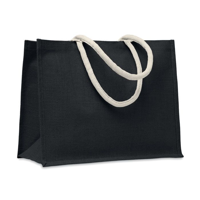 Torba jutowa, bawełn. uchwyt – Gift Design
