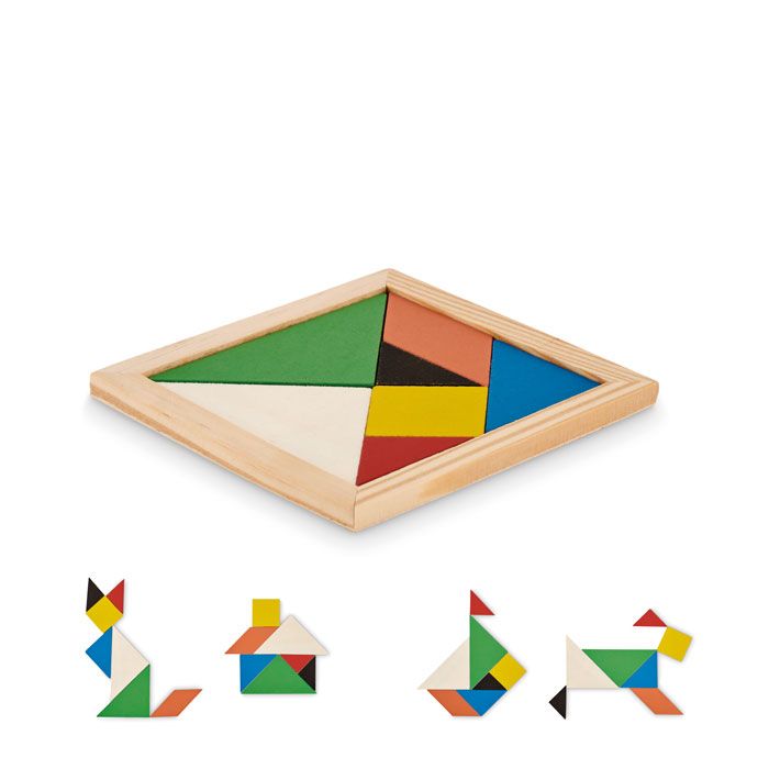 Drewniane puzzle Tangram – Gift Design
