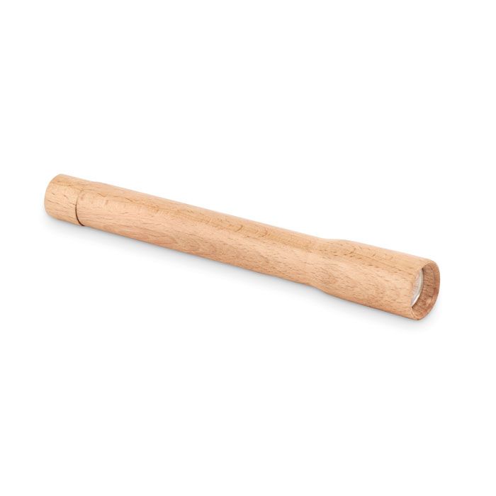 Drewniana latarka z lampką COB – Gift Design
