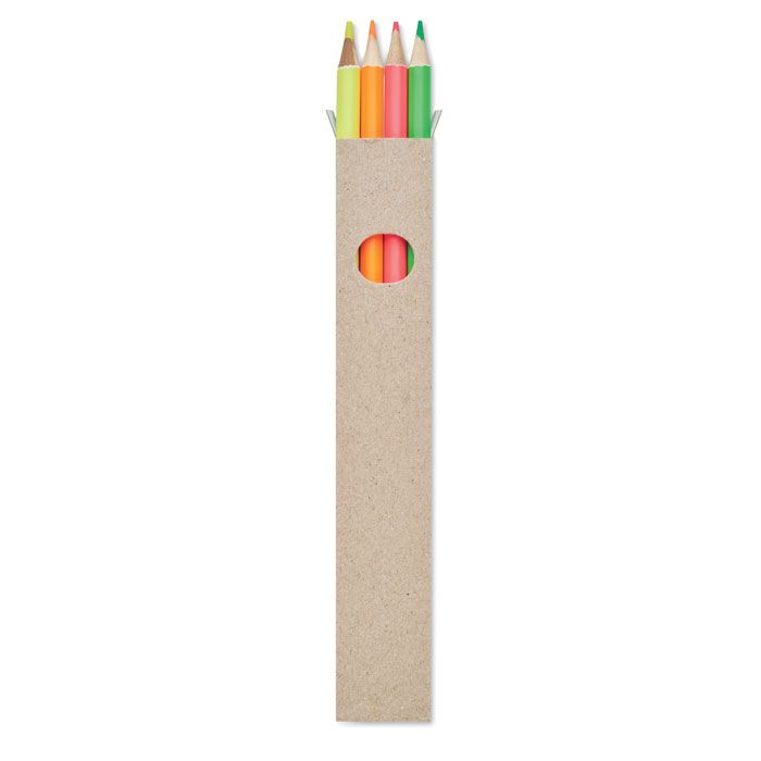 4 odblaskowe ołówki w pudełku – Gift Design