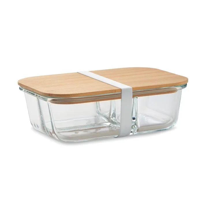 Szklany lunch box z pokrywką – Gift Design