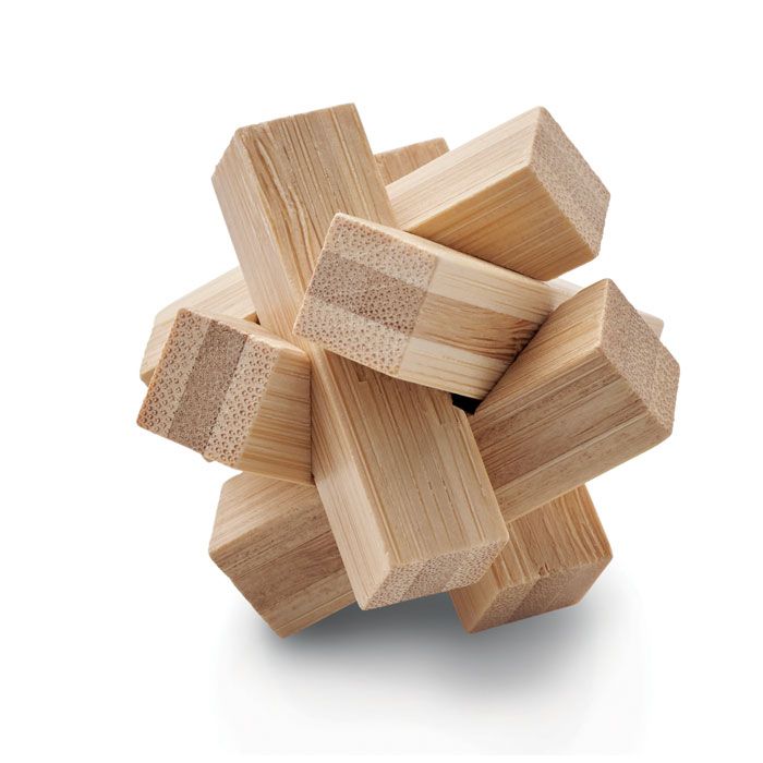 Bambusowa łamigłówka gwiazda – Gift Design
