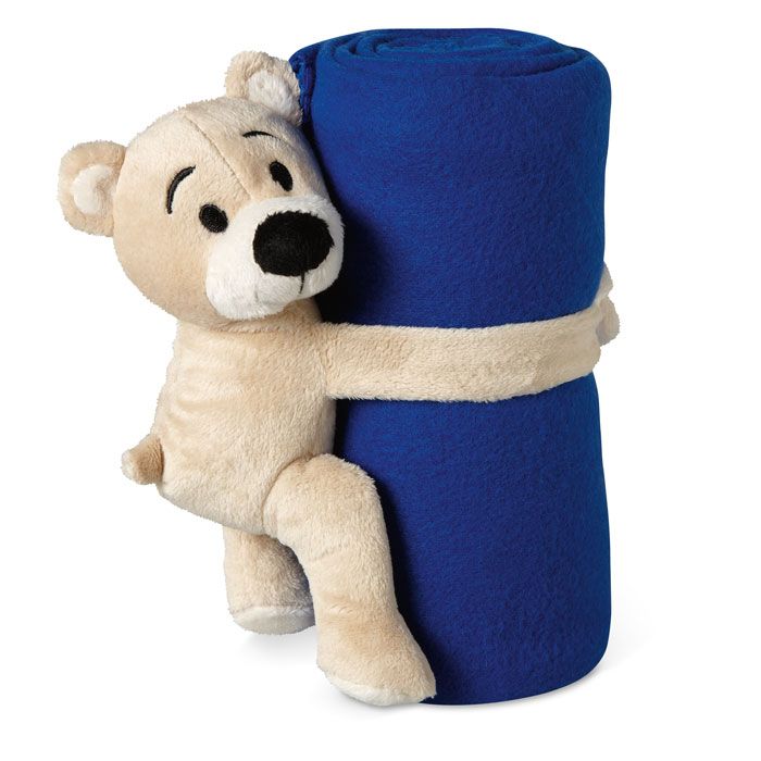 Koc polarowy z misiem. – Gift Design