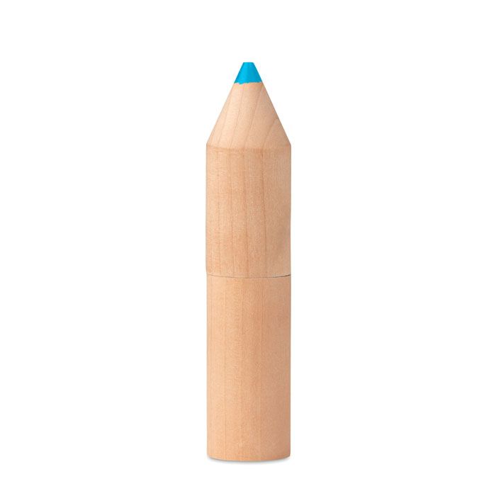 6 kredek w drewnianym pudełku – Gift Design