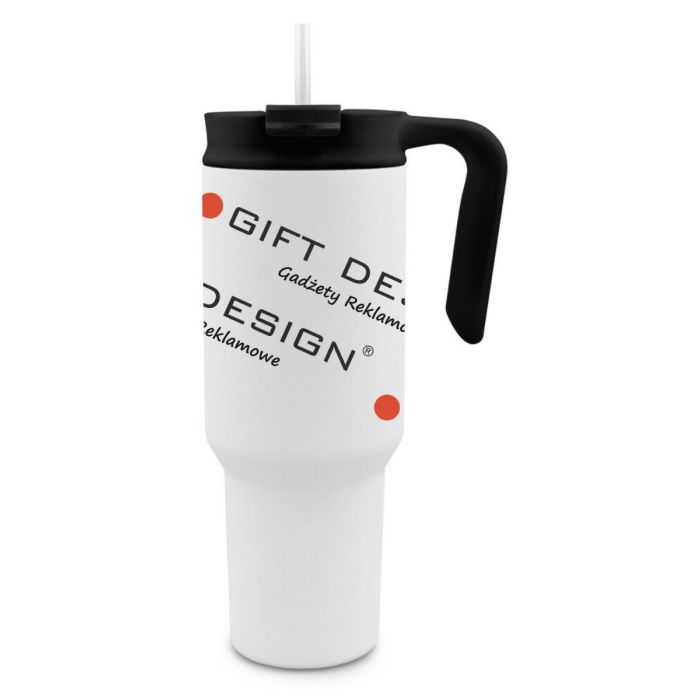 Kubek termiczny 1100 ml Air Gifts z ergonomicznym uchwytem | Ony – Gift Design