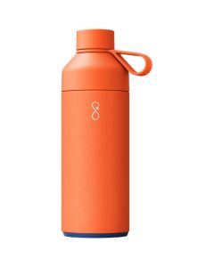 Big Ocean Bottle izolowany próżniowo bidon na wodę o pojemności 1000 ml-Słoneczny pomarańczowy – Gift Design