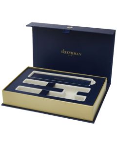 Graduate zestaw pióra i długopisu w pudełku upominkowym-Ciemny niebieski – Gift Design