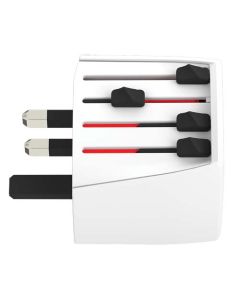 SKROSS® MUV Micro – kompaktowy uniwersalny adapter podróżny-Biały – Gift Design