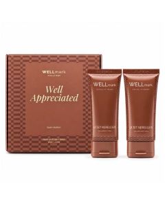 Zestaw upominkowy Wellmark Quiet Rebellion: płyn do mycia rąk 70 ml i balsam do rąk 70 ml-Bordowy &ndash; Gift Design