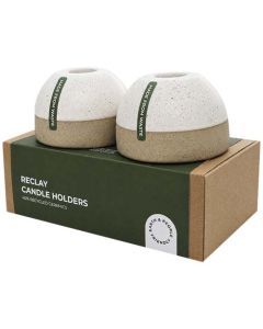 Originalhome ReClay - komplet świeczników do jadalni-Biały – Gift Design