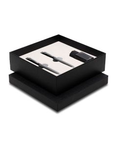 Zestaw piśmienniczy Gassin, czarny &ndash; Gift Design