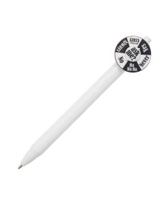 Długopis Yes or No, biały – Gift Design